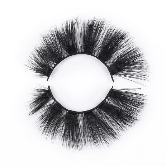 big and bold cat eye lash style faux mink 25 mm