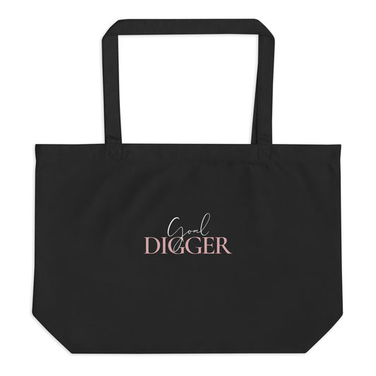Goal Digger Large Organic Tote Bag